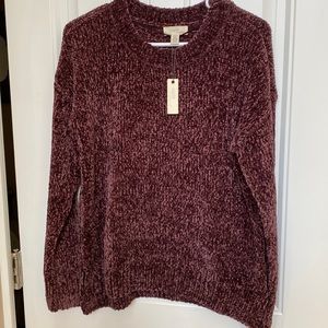Cupio Burgundy Chenille Sweater